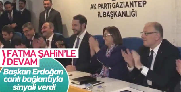 Başkan Erdoğan'dan Gaziantep adayı için ipucu