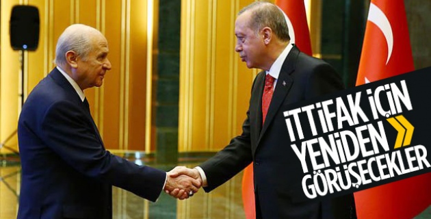 Başkan Erdoğan ile Bahçeli arasında ittifak görüşmesi