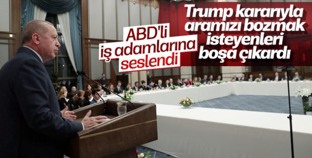 Cumhurbaşkanı Erdoğan ABD'li iş insanlarıyla bir araya geldi