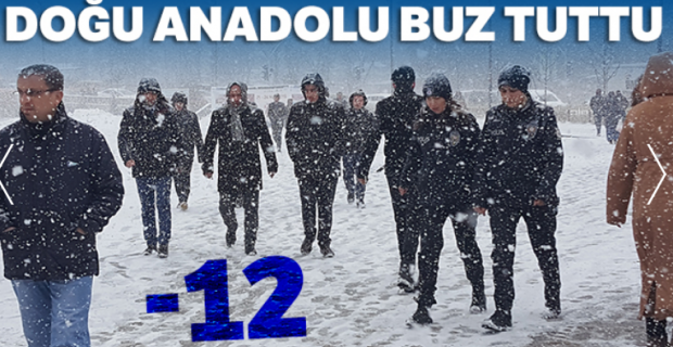 Doğu Anadolu buz tuttu: Ardahan eksi 12