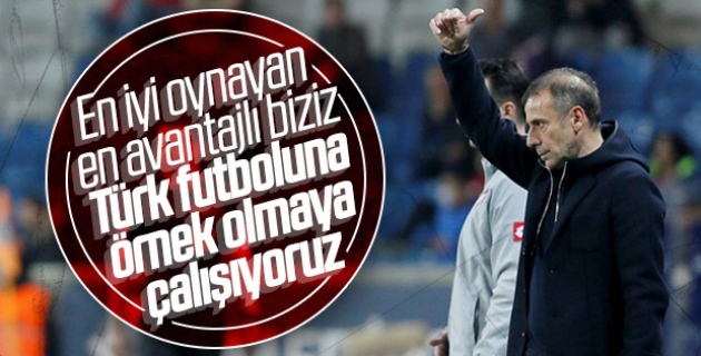 Abdullah Avcı: Türk futboluna örnek olmaya çalışıyoruz