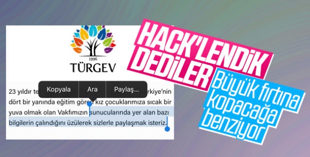 TÜRGEV hack'lendi