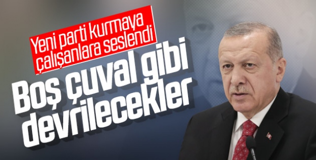 Erdoğan'dan AK Parti'den ayrılanlara sert eleştiri