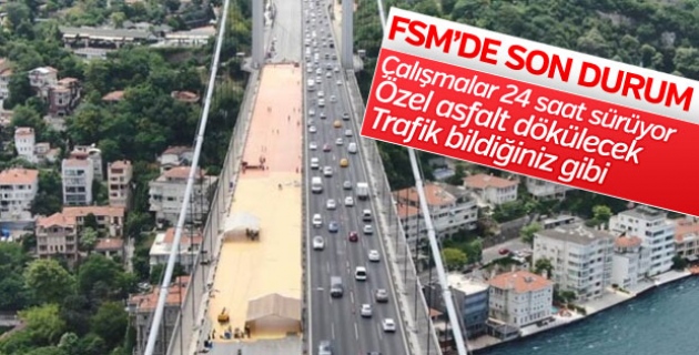 FSM'deki bakım çalışması havadan görüntülendi