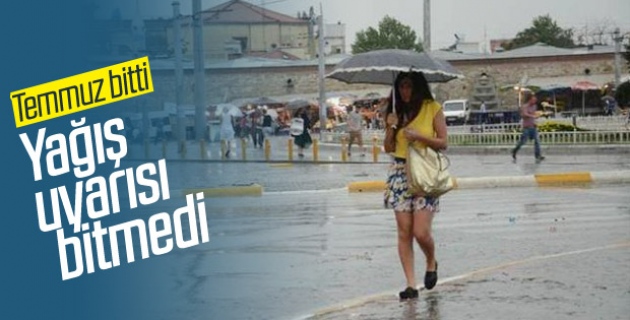 Meteoroloji yine yağış uyarısı yaptı