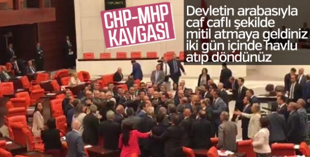 MHP ve CHP milletvekilleri arasında kavga