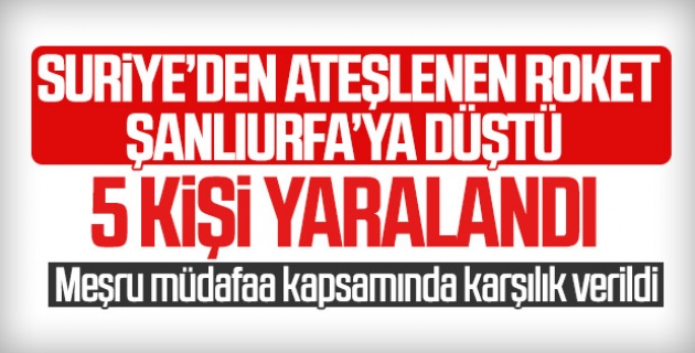 Şanlıurfa’nın Ceylanpınar ilçesinde patlama