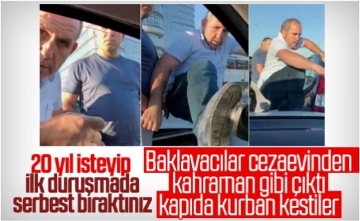 Trafik magandası baklavacı kardeşlere 'tahliye kurbanı'