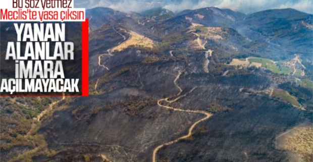 Tunç Soyer, yanan alanlara ağaç dikileceğini söyledi