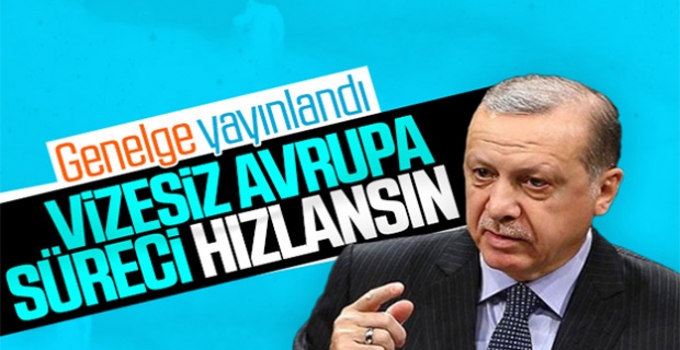 Erdoğan'dan AB ile vize serbestisi hakkında genelge