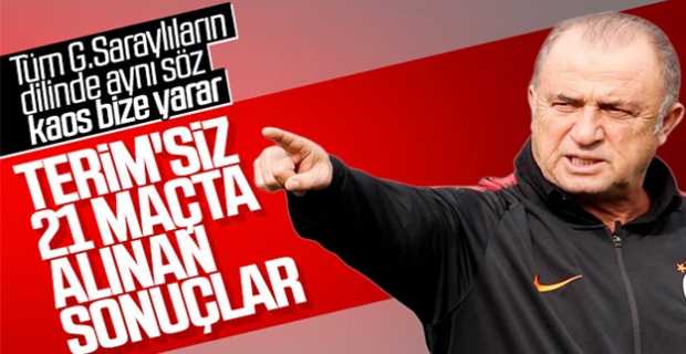 Fatih Terim'in cezalı olduğu 21 maçta alınan sonuçlar