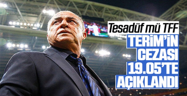 Fatih Terim'in cezası belli oldu