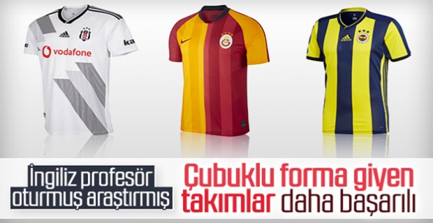 İngiliz profesör: Çubuklu forma giyen takımlar avantajlı