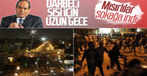 Mısırlılar Sisi'ye karşı ayaklandı