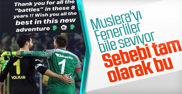 Muslera'dan Volkan'a veda mesajı