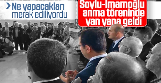 Soylu-İmamoğlu Adnan Menderes'in anma töreninde