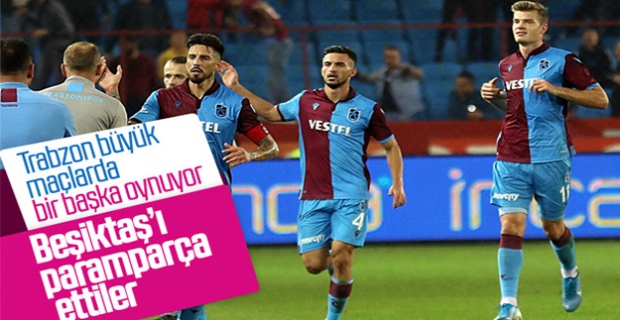 Trabzonspor, Beşiktaş'a fark attı