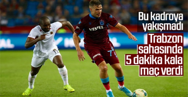 Trabzonspor evinde Gençlerbirliği ile berabere kaldı