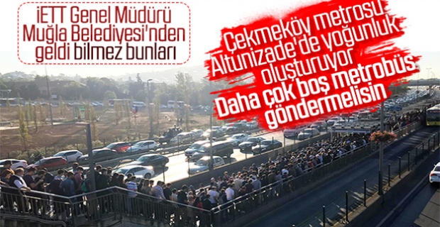 Altunizade metrobüs durağında yoğunluk