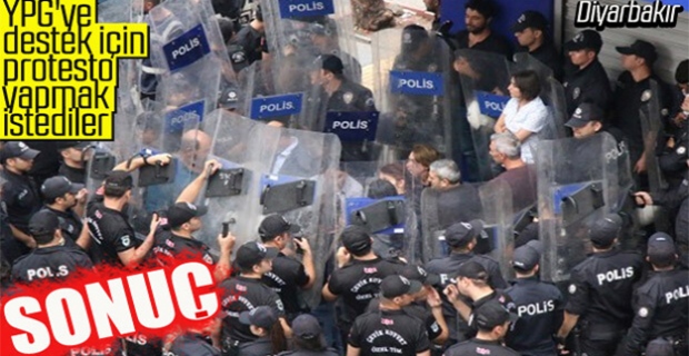 Barış Pınarı Harekatı'nı protesto etmek isyen HDP'lilere engel