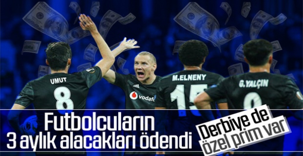 Beşiktaş'ta futbolcuların maaşları ödendi