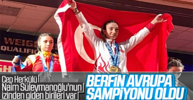 Genç halterci Berfin Altun Avrupa şampiyonu