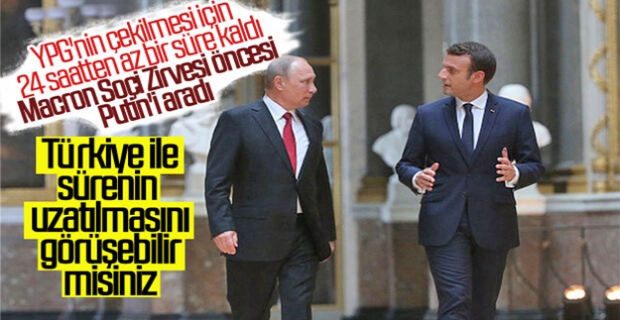 Macron'dan Putin'e: Türkiye çekilme süresini uzatmalı