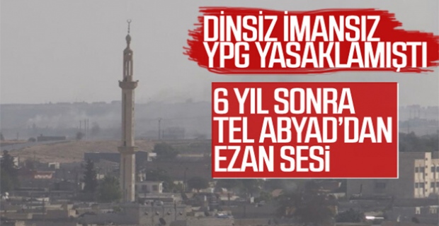 Tel Abyad'da yıllar sonra yeniden ezan sesi