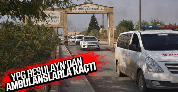 Teröristler ambulanslarla kaçıyor