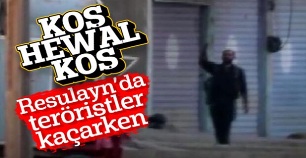 Teröristlerin Resulayn'dan kaçışı görüntülendi