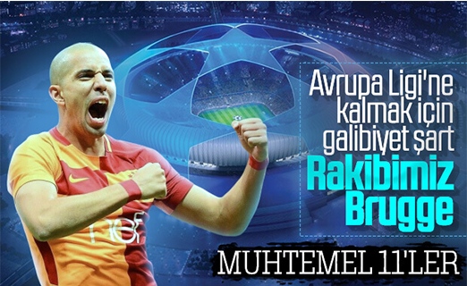 Galatasaray-Club Brugge maçının muhtemel 11'leri