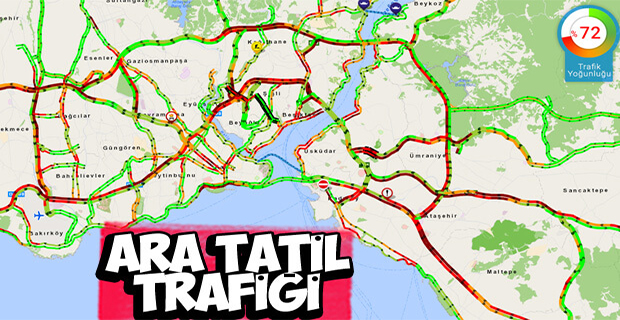 İstanbul'da trafikte yoğunluk yaşanıyor