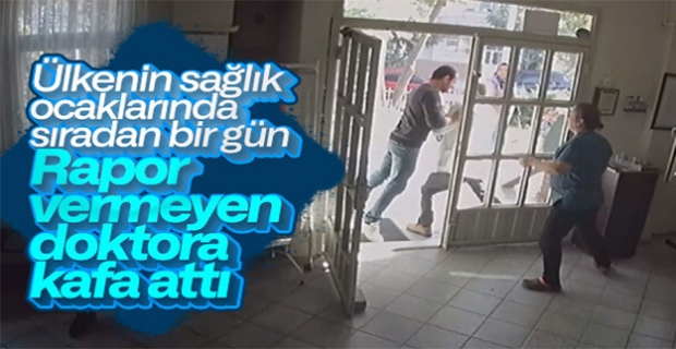 İzmir'de doktora şiddetin görüntüleri
