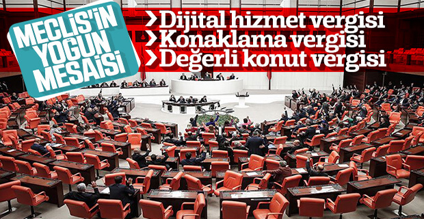 Meclis'te vergi düzenlemesi mesaisi