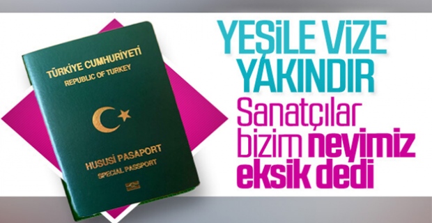 Sanatçılar yeşil pasaport başvurusu yaptı