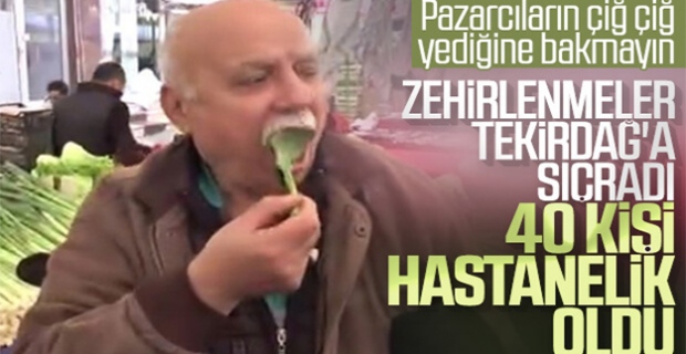 Tekirdağ'da 40 kişi ıspanaktan zehirlendi