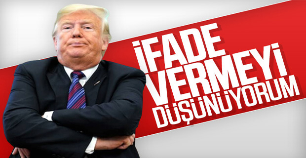 Trump: Azil süreciyle ilgili ifade vermeyi düşünüyorum