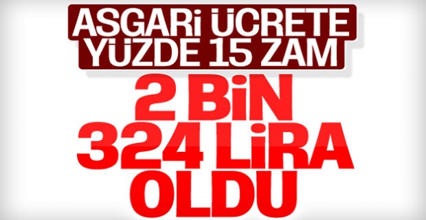 Asgari ücret belli oldu