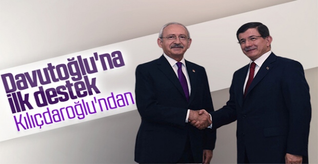 Kemal Kılıçdaroğlu, Ahmet Davutoğlu'na destek verdi