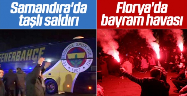 Galatasaraylılardan kutlama, Fenerbahçelilerden taşlama