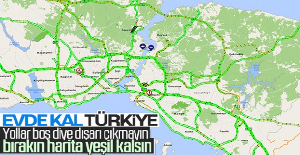 İstanbul'da haftanın ilk iş gününde yollar boştu