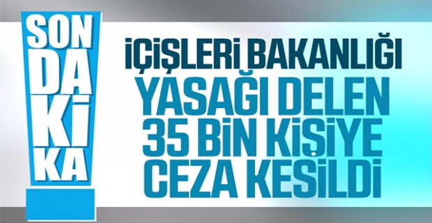 Yasak boyunca 35 bin kişiye ceza uygulandı