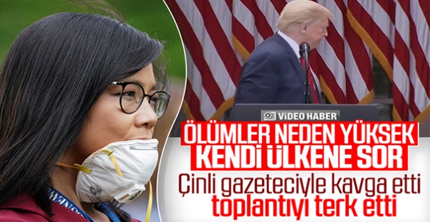 Trump, basın toplantısını terk etti