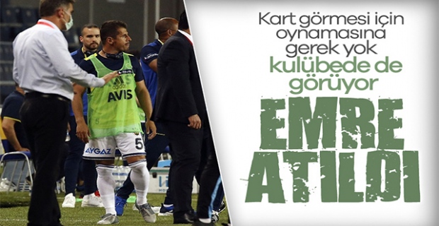 Emre Belözoğlu kırmızı kart gördü