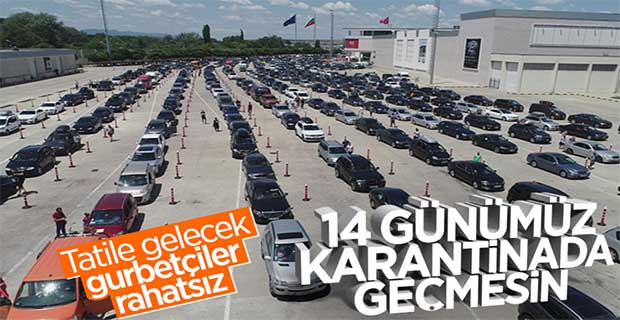 Tatile gelen Türk vatandaşlarına 14 gün karantina şartı