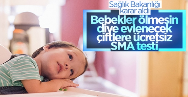 Evlenecek çiftlere 81 ilde ücretsiz SMA taraması yapılacak