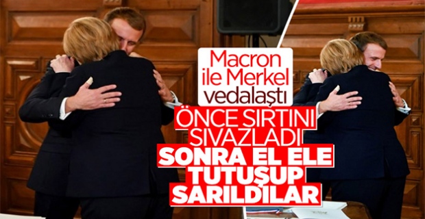 Angela Merkel ile Emmanuel Macron vedalaştı