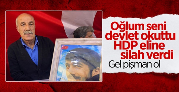 Evlat nöbetindeki baba: Oğlumu devlet okuttu avukat olacaktı, HDP eline silah verdi