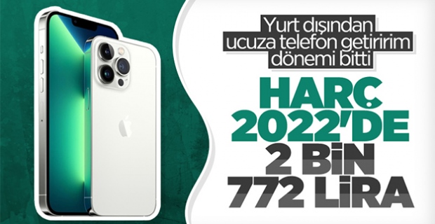 IMEI kayıt harcı tutarı, 2 bin 772 liraya çıkıyor