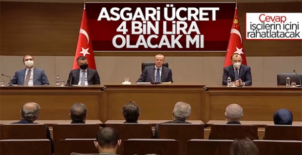 Cumhurbaşkanı Erdoğan'a asgari ücret soruldu